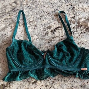 Women's Emerald Green Lace Bralette - Unbranded